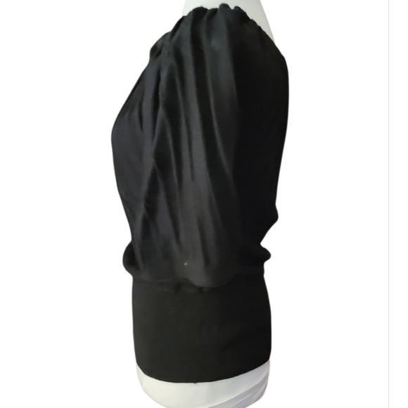 PUFF SLEEVE RIBBED TEXTURE KNIT TOP - Picture 3 of 8